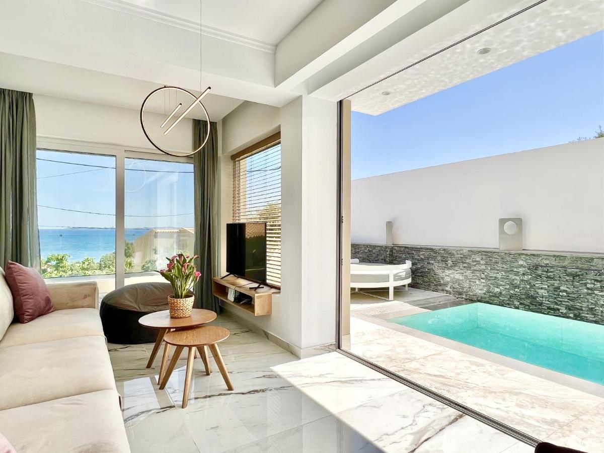 Luxury Villa Barbati Sun With Private Pool By Dadovillas מראה חיצוני תמונה